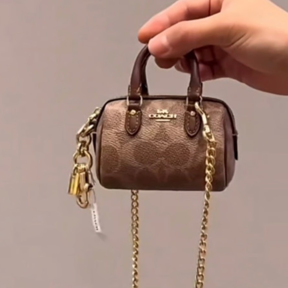 Coach Mini Rowan Bag Charm - Picture 4 of 4